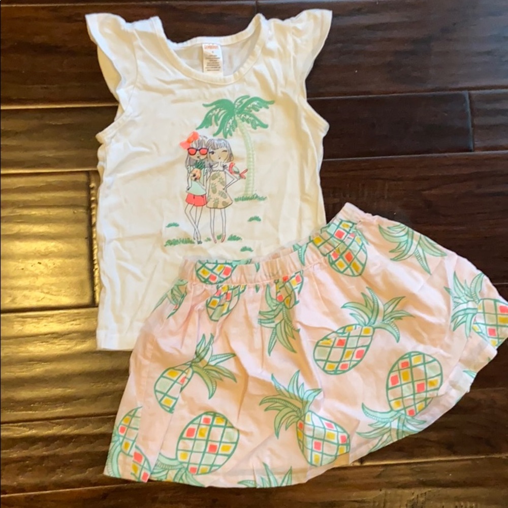 Gymboree Outfit Island Cruise Pineapples Palm Tree